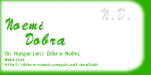 noemi dobra business card