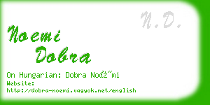 noemi dobra business card